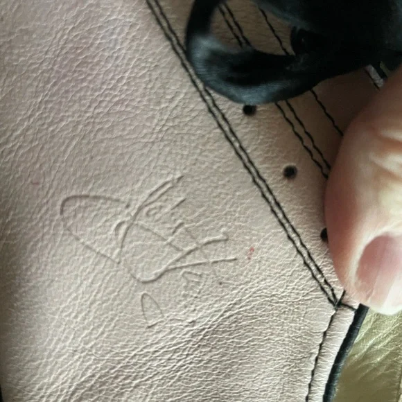 Fluevog mini puddin baby pink and black lace vintage rockabilly open toe 10.5 - Picture 3 of 9